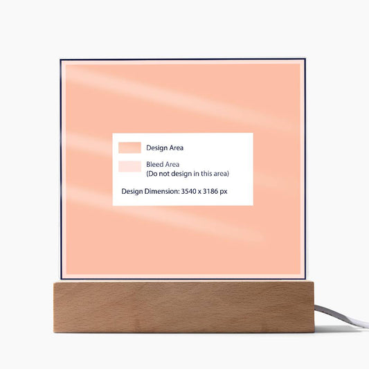 Printed Acrylic Square Plaque 1