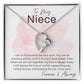 To My Niece Necklace From Aunt, Aunt Niece Necklace, Meaningful Gifts for Niece from Aunt, Aunt and Niece Gifts