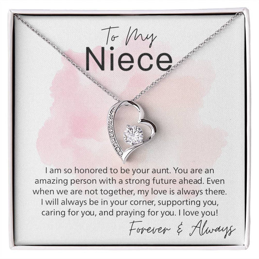 To My Niece Necklace From Aunt, Aunt Niece Necklace, Meaningful Gifts for Niece from Aunt, Aunt and Niece Gifts