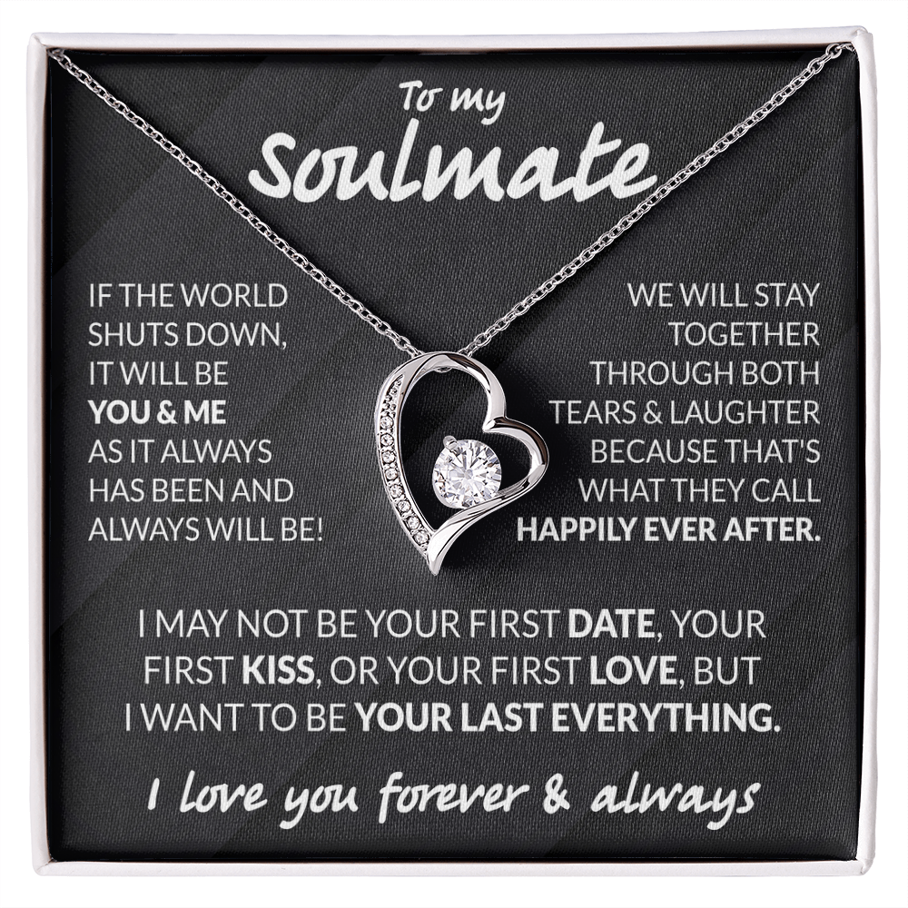 To My Soulmate Necklace - Love Necklace For Her