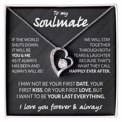 To My Soulmate Necklace - Love Necklace For Her