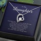 To My Daughter Gifts - Daughter Jewelry For Christmas, Thanksgiving, Birthday, Graduation, Wedding