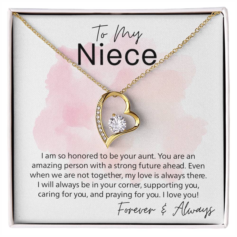 To My Niece Necklace From Aunt, Aunt Niece Necklace, Meaningful Gifts for Niece from Aunt, Aunt and Niece Gifts