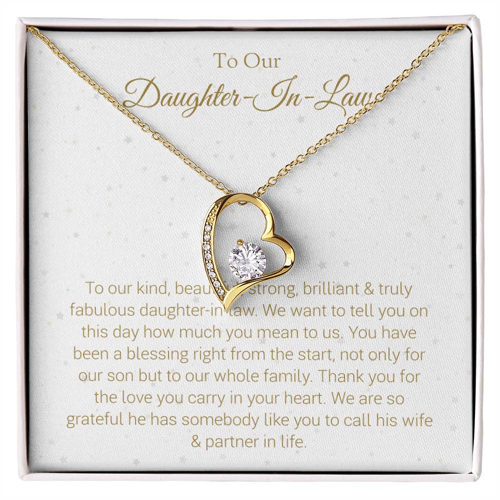 Daughter in Law Gift - Necklace Gift for Daughter-In-Law