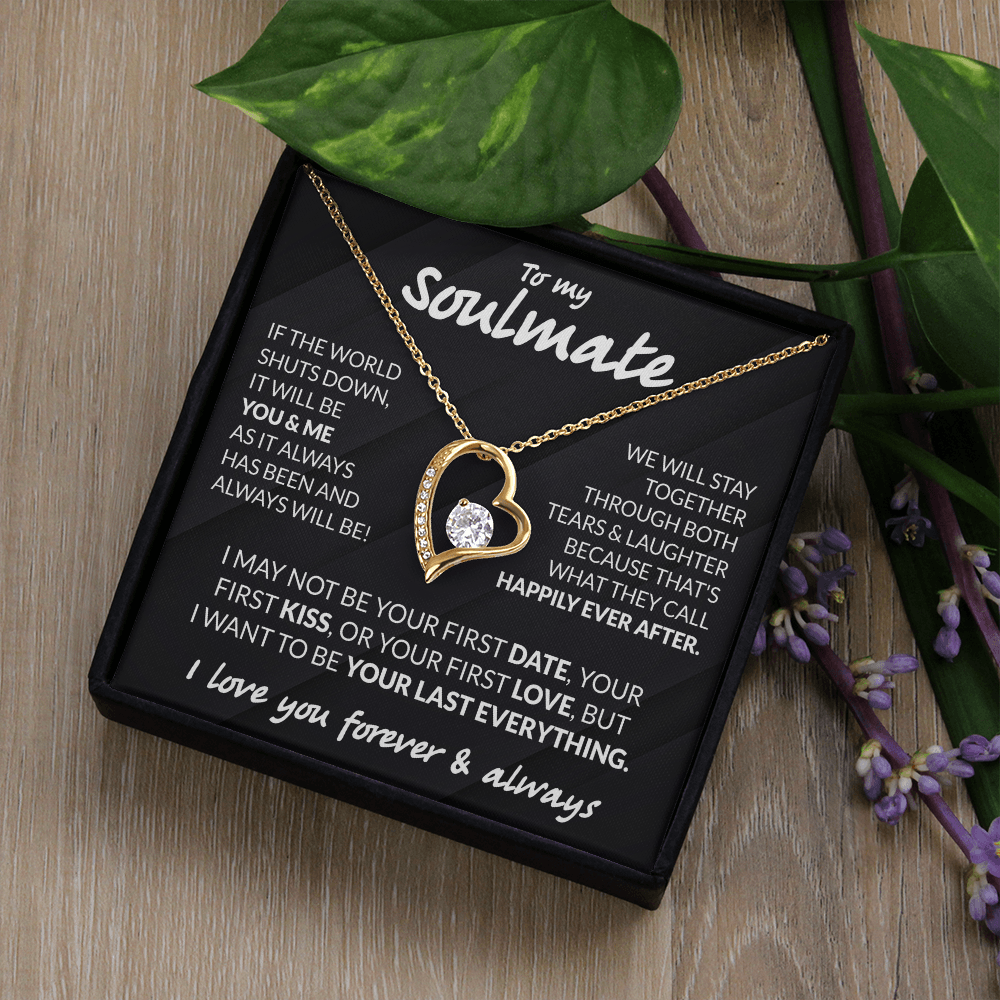 To My Soulmate Necklace - Love Necklace For Her