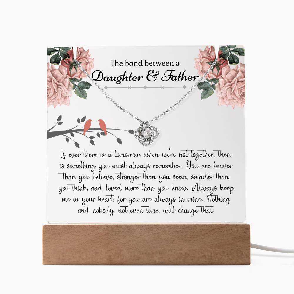 Daughter Gift From Dad - Keepsake Acrylic Necklace Bundle