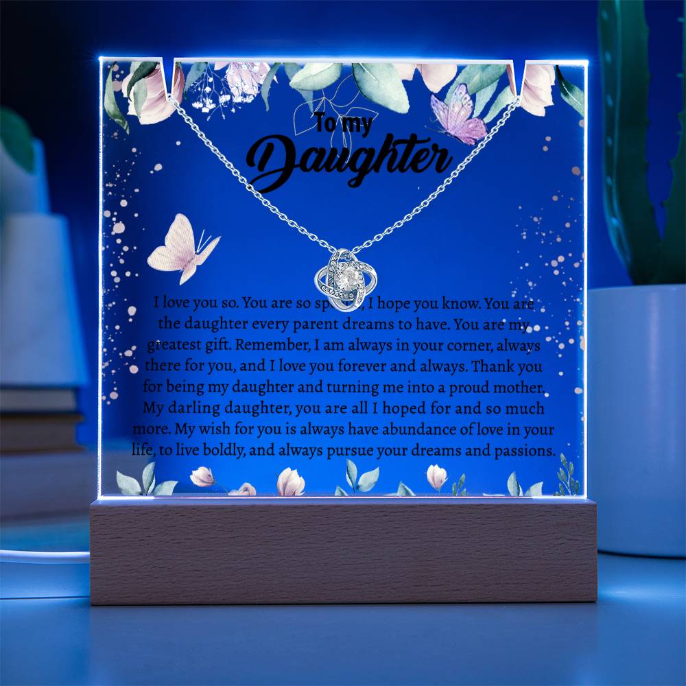 Gift for Daughter From Mom - Keepsake Acrylic Necklace Bundle - A101