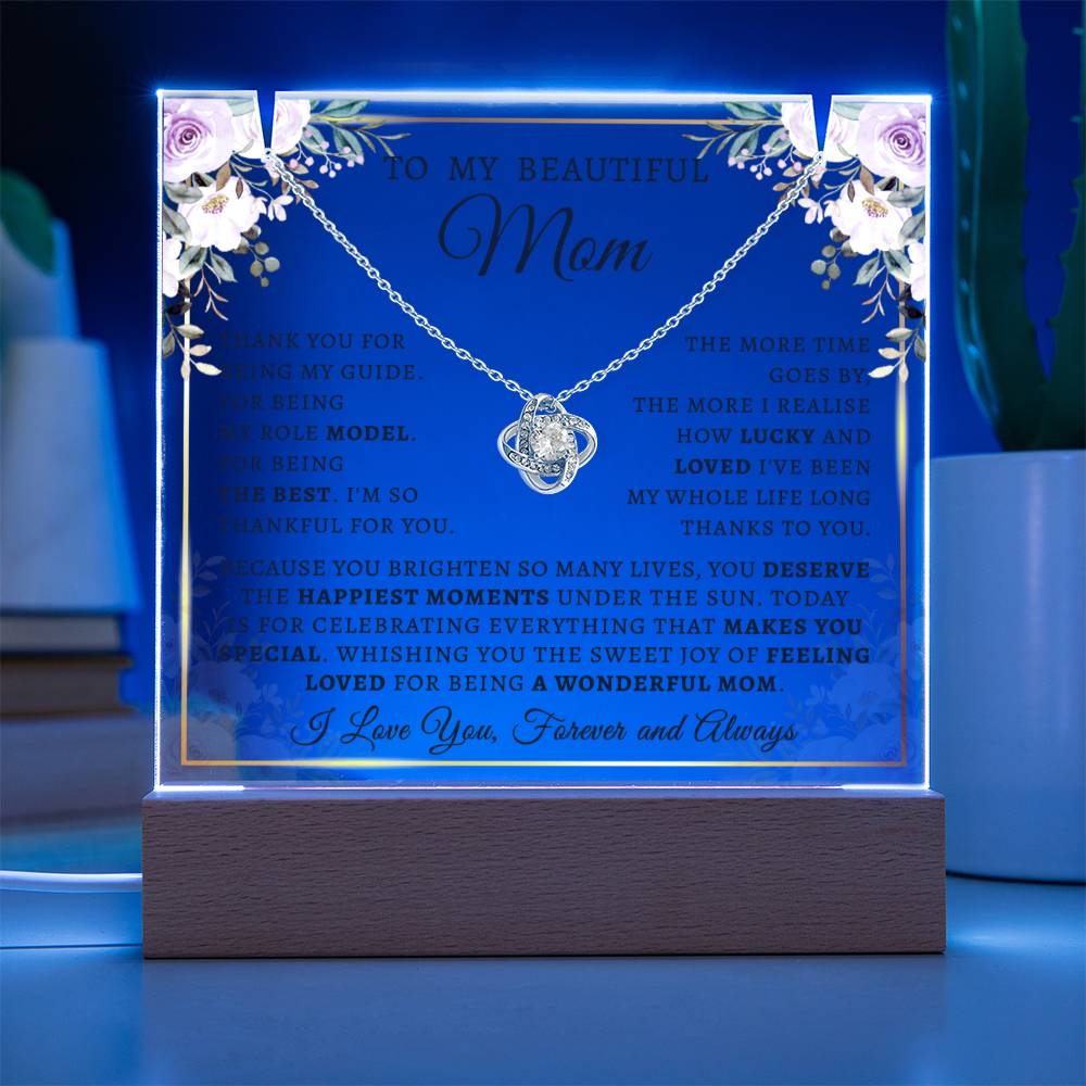 Gift For Mom - Keepsake Acrylic Necklace Bundle - A123