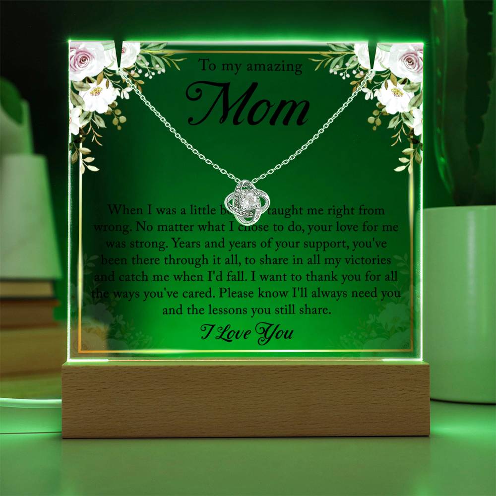 Gifts For Mom From Son - Keepsake Acrylic Necklace Bundle - A116