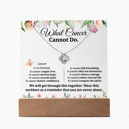 What Cancer Cannot Do - Keepsake Acrylic Necklace Bundle - A113