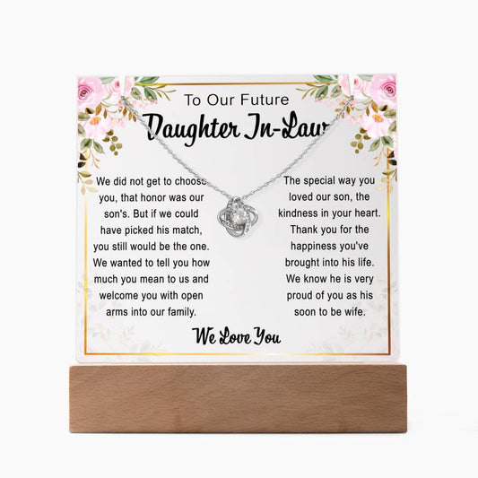 Future Daughter In Law Gift - Keepsake Acrylic Necklace Bundle- A89
