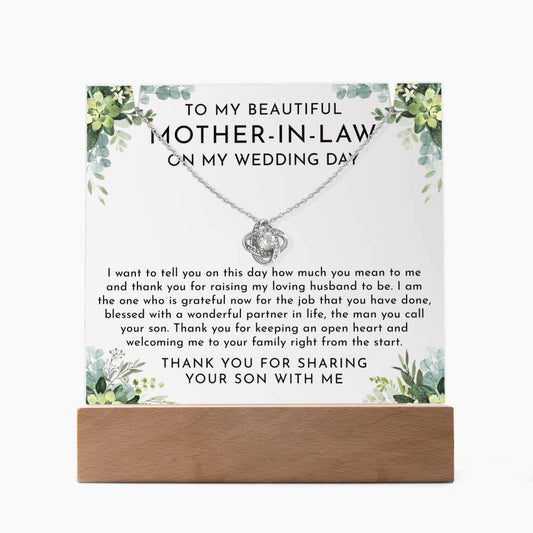 Bride To Mother Of Groom Gift - Keepsake Acrylic Necklace Bundle - A85