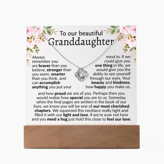 Granddaughter Gift - Keepsake Acrylic Necklace Bundle - A79