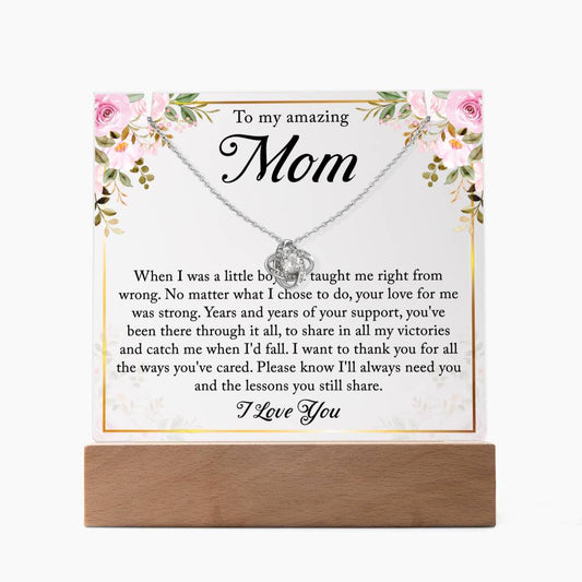 Gifts For Mom From Son - Keepsake Acrylic Necklace Bundle - A116