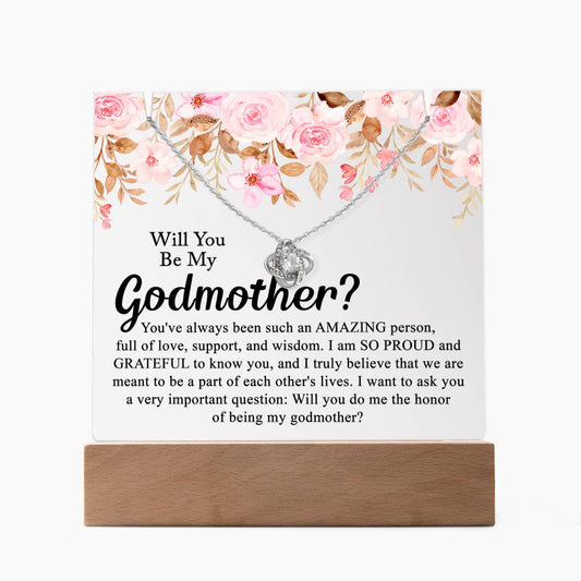 Will You Be My Godmother? - Keepsake Acrylic Necklace Bundle - A102