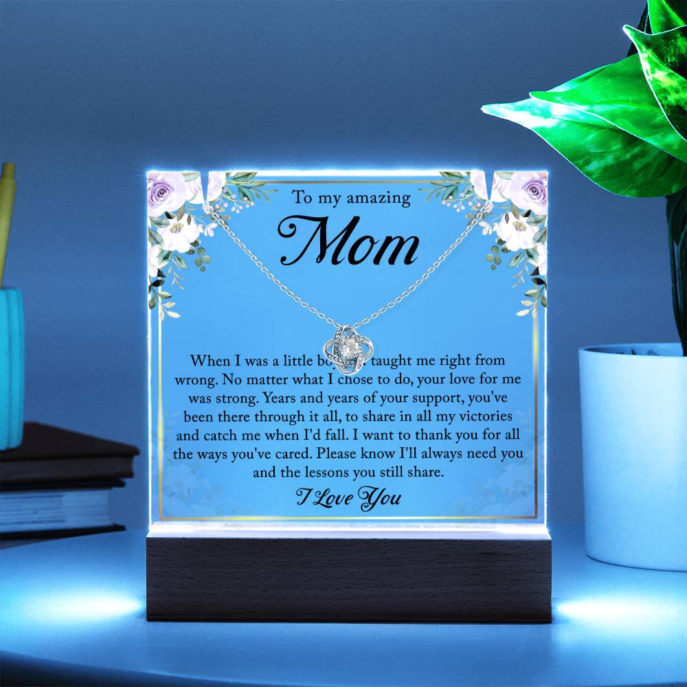 Gifts For Mom From Son - Keepsake Acrylic Necklace Bundle - A116