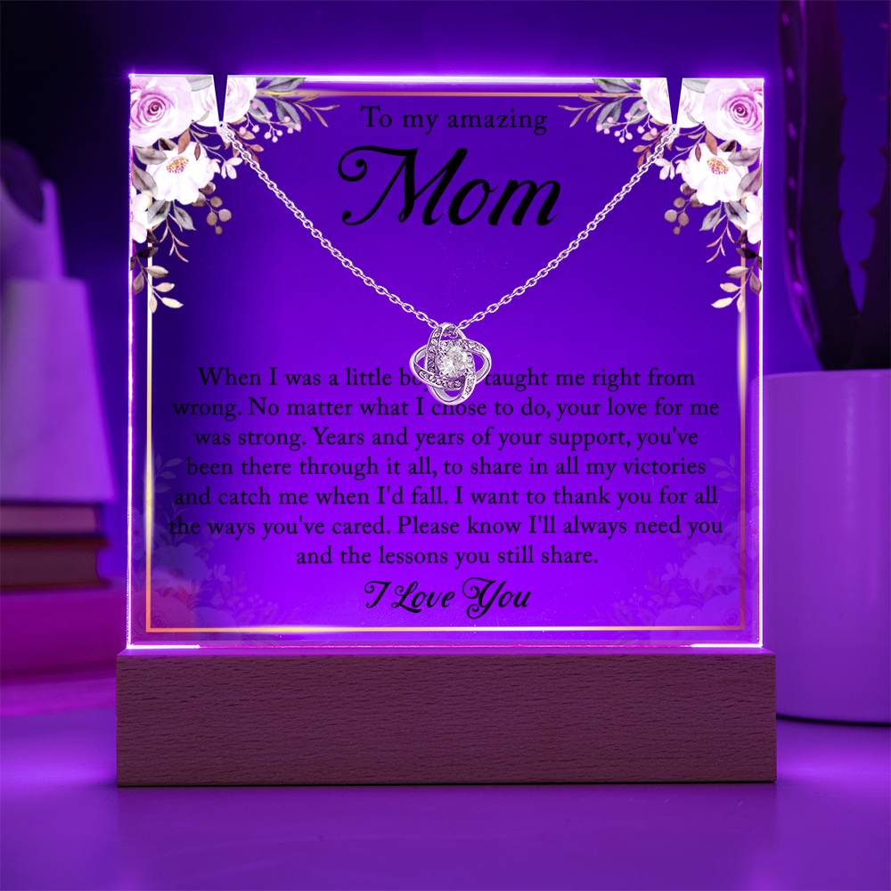 Gifts For Mom From Son - Keepsake Acrylic Necklace Bundle - A116