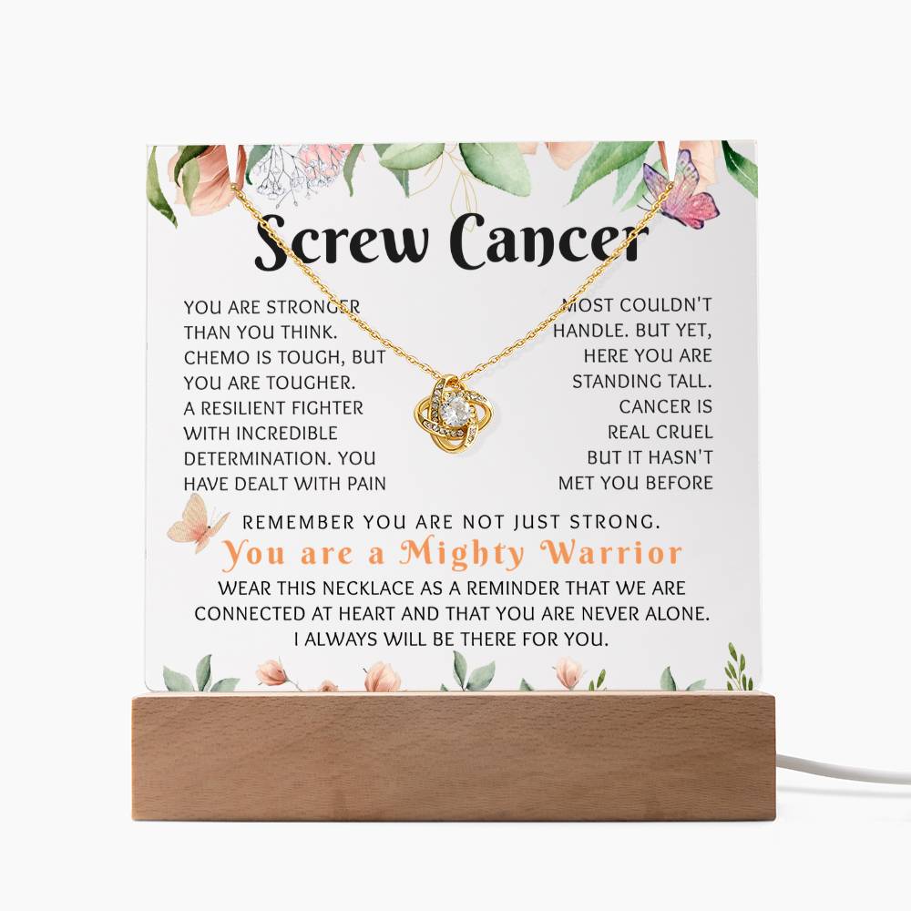 Screw Cancer, Warrior Gift For Her- A103