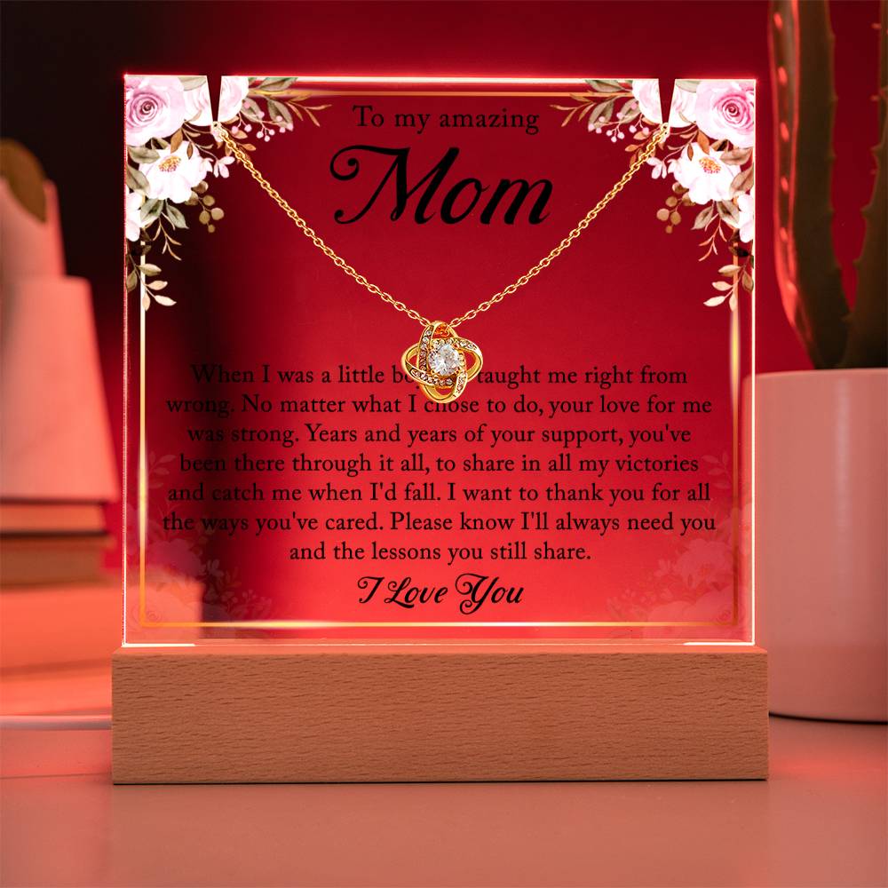 Gifts For Mom From Son - Keepsake Acrylic Necklace Bundle - A116