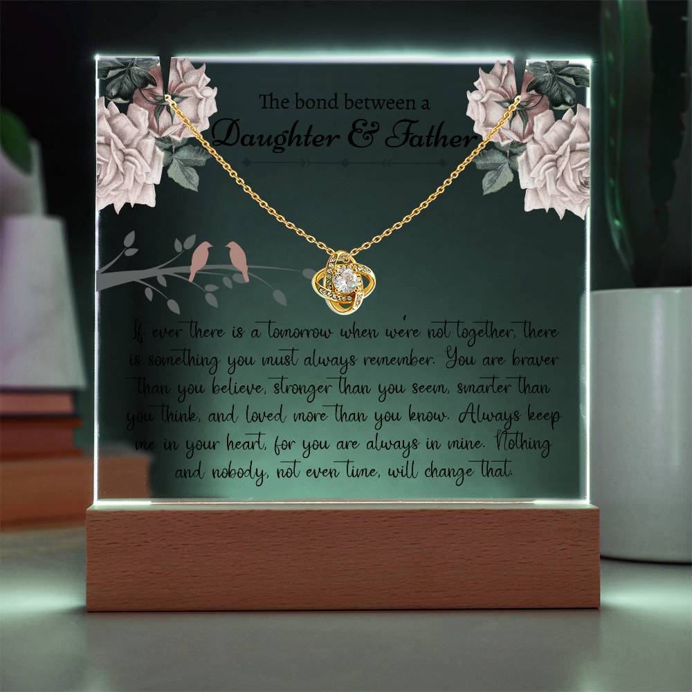 Daughter Gift From Dad - Keepsake Acrylic Necklace Bundle