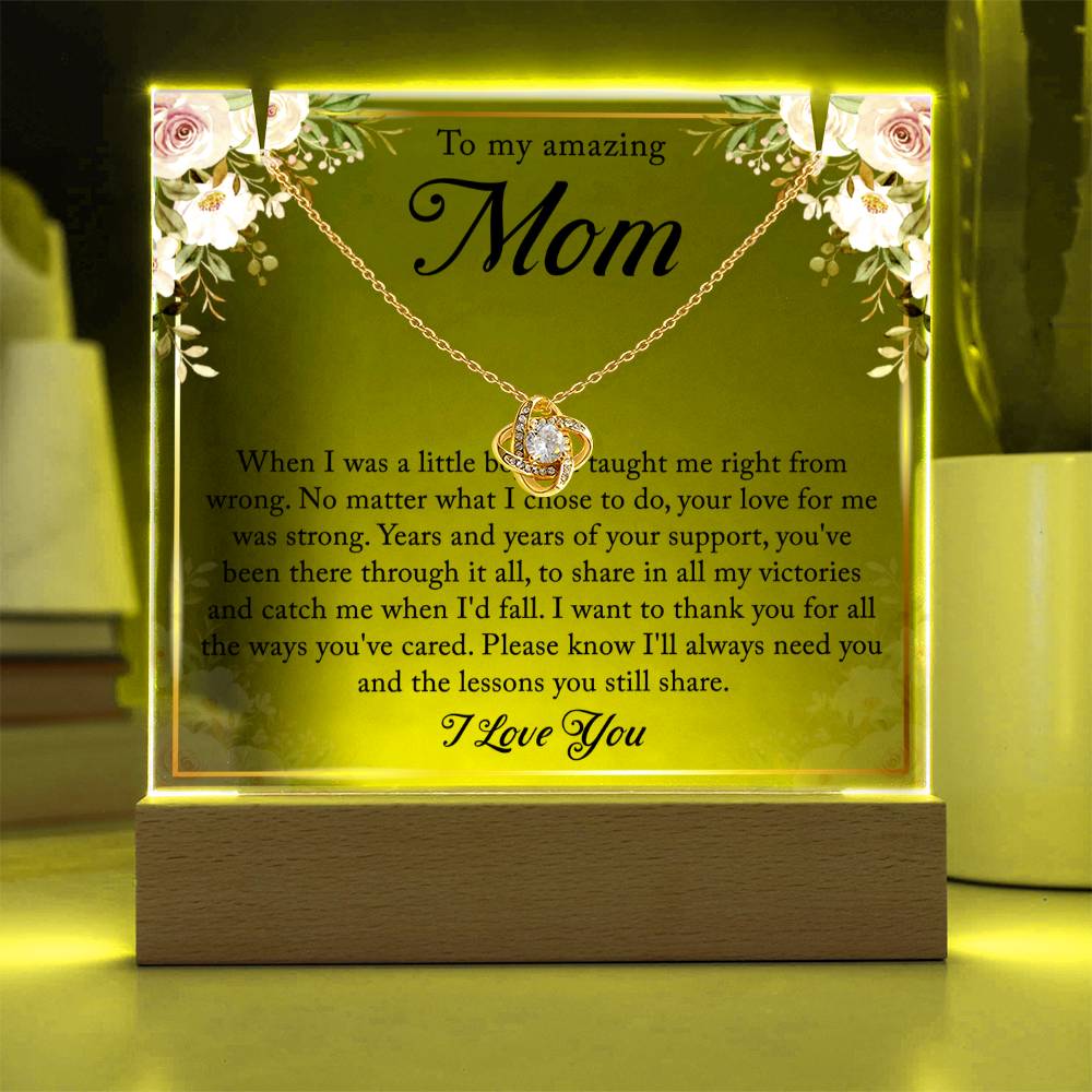 Gifts For Mom From Son - Keepsake Acrylic Necklace Bundle - A116