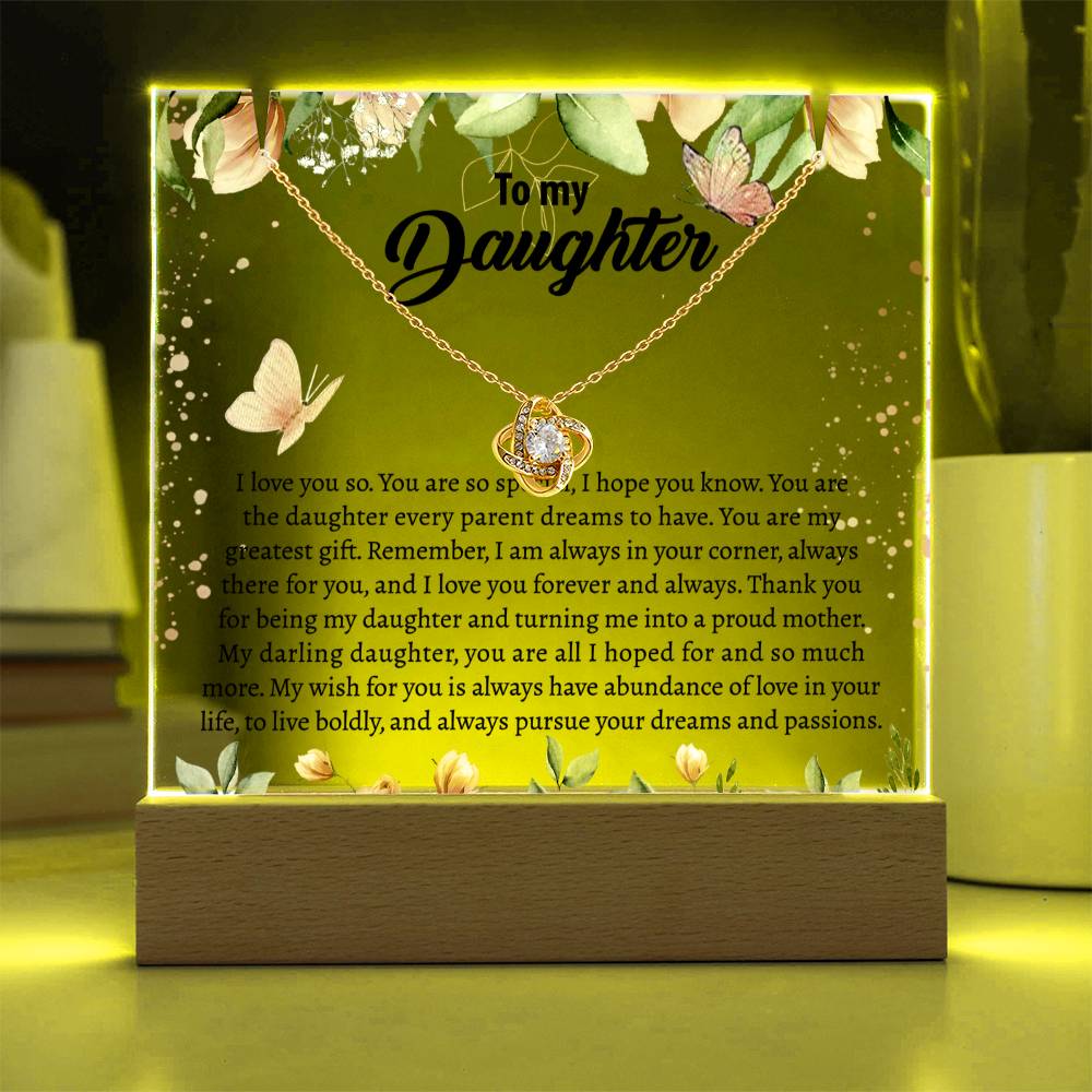 Gift for Daughter From Mom - Keepsake Acrylic Necklace Bundle - A101