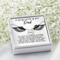 Dad Remembrance Necklace - Loss of father memorial Gifts