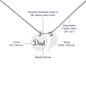 Dad Remembrance Necklace - Loss of father memorial Gifts