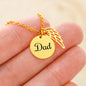 Dad Remembrance Necklace - Loss of father memorial Gifts