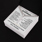 To My Grandson Personalized Cross with Cuban Link Chain - Gift From Grandma,