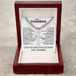 To My Grandson Personalized Cross with Cuban Link Chain - Gift From Grandma,