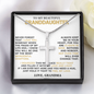 Granddaughter Gift From Grandma - Artisan Cross Necklace