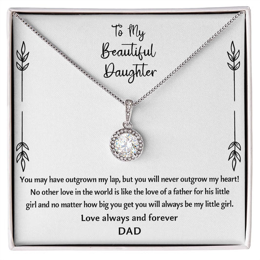 To My Daughter Gifts - Daughter Jewelry For Christmas, Thanksgiving, Birthday, Graduation, Wedding