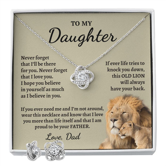 To My Daughter Gifts From Dad - Daughter Jewelry For Christmas, Thanksgiving, Birthday, Graduation, Wedding