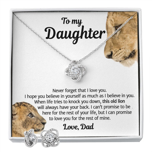 To My Daughter Gifts From Dad - Daughter Jewelry For Christmas, Thanksgiving, Birthday, Graduation, Wedding