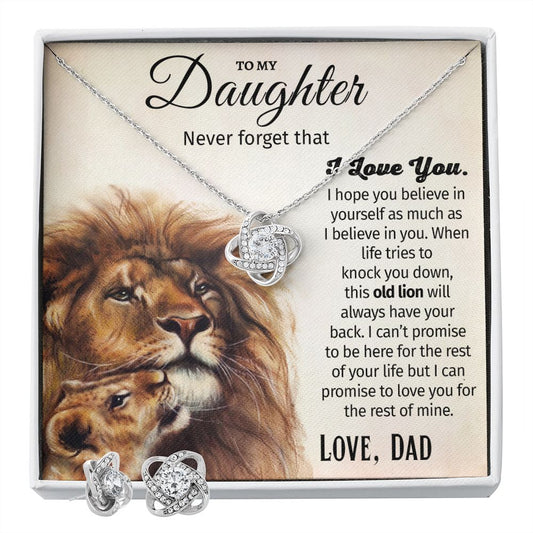 To My Daughter Gifts From Dad - Daughter Jewelry For Christmas, Thanksgiving, Birthday, Graduation, Wedding