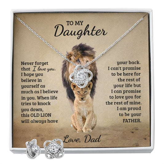 To My Daughter Gifts From Dad - Daughter Jewelry For Christmas, Thanksgiving, Birthday, Graduation, Wedding