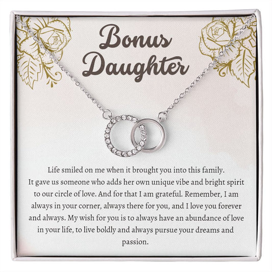 Gifts For Step Daughter - To My Bonus Daughter Necklace From Stepdad Or Stepmom
