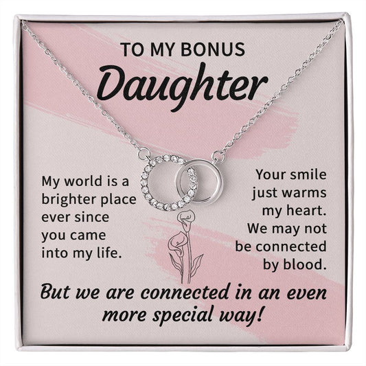 Gifts For Step Daughter - To My Bonus Daughter Necklace From Stepdad Or Stepmom