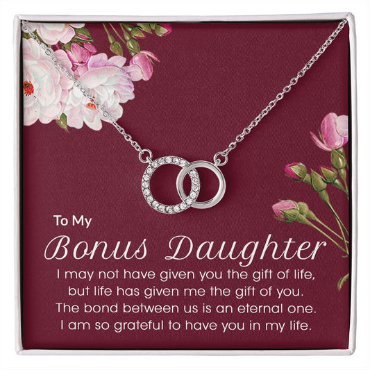 Gifts For Step Daughter - To My Bonus Daughter Necklace From Stepdad Or Stepmom