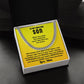 To My Son Cuban Link Chain From Mom and Dad - Birthday Gift, Graduation, Christmas Gifts For Son