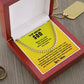 To My Son Cuban Link Chain From Mom and Dad - Birthday Gift, Graduation, Christmas Gifts For Son