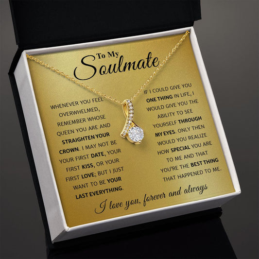 To my soulmate necklace - Best Gifts For Wife, Girlfriend, Fiancé