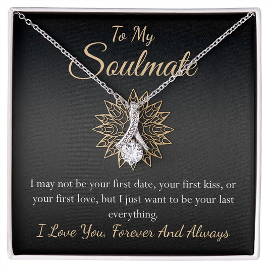 To my soulmate necklace - Gifts For Wife, Girlfriend, Fiancé On Birthday, Christmas, Valentine, Mother's Day