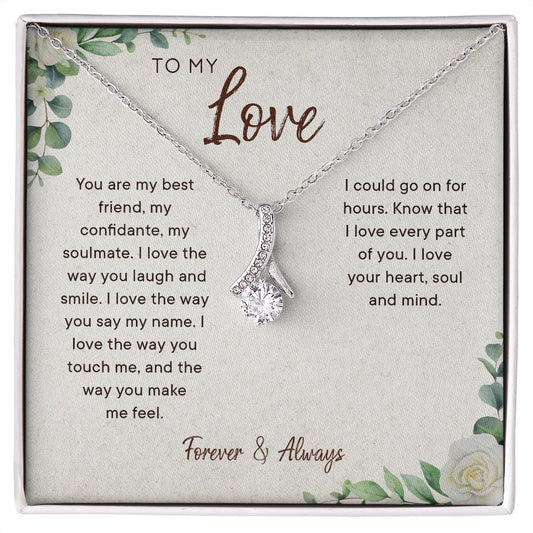 To my soulmate necklace - Gifts For Wife, Girlfriend, Fiancé On Birthday, Christmas, Valentine, Mother's Day