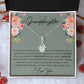 To My Granddaughter Necklace - Gifts For Granddaughter On Birthday, Graduation, Wedding, Christmas