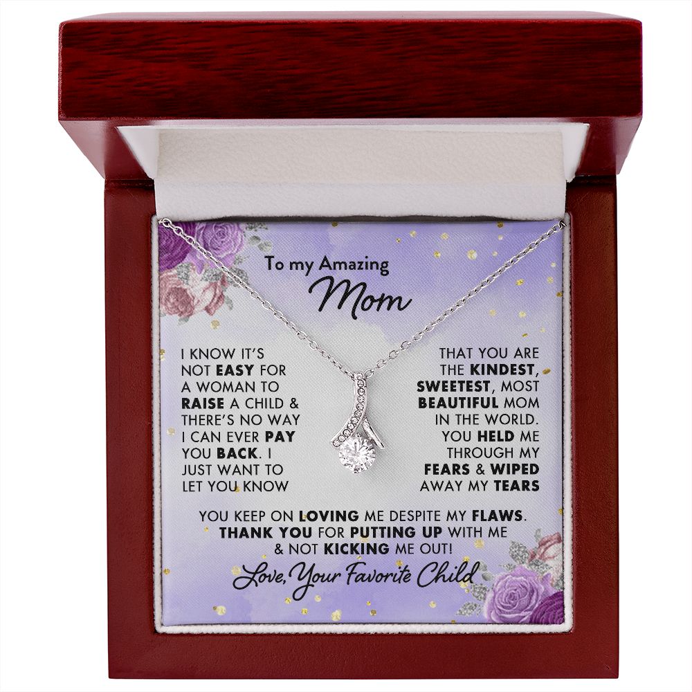 To My Mom Necklace - Gifts For Mom From Son And Daughter