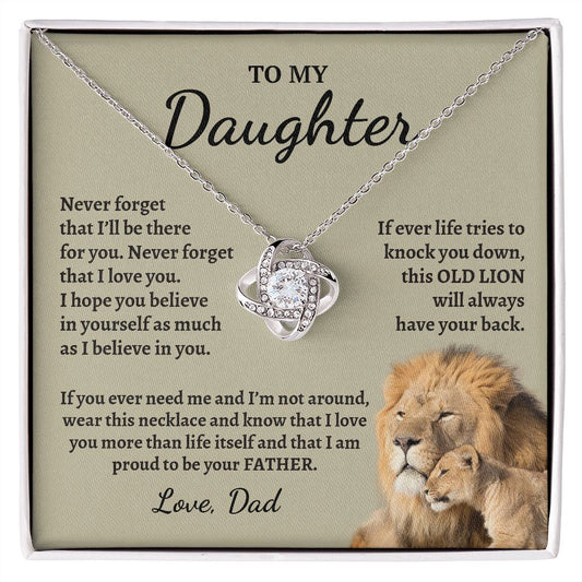 To My Daughter Gifts From Dad - Daughter Necklace Gift For Christmas, Thanksgiving, Birthday, Graduation, Wedding