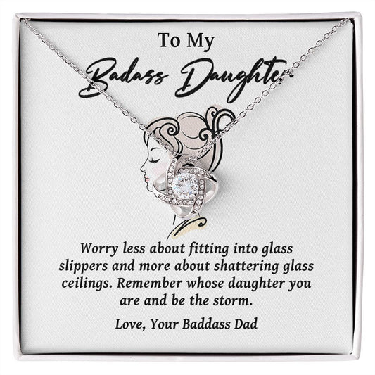 To My Daughter Gifts From Dad - Daughter Necklace Gift For Christmas, Thanksgiving, Birthday, Graduation, Wedding