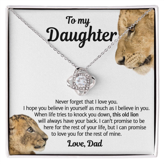 To My Daughter Gifts From Dad - Daughter Jewelry For Christmas, Thanksgiving, Birthday, Graduation, Wedding